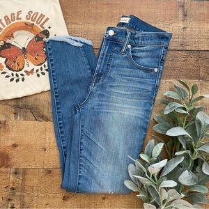 MADEWELL 10" High-Rise Skinny Jeans, Raw Hemline